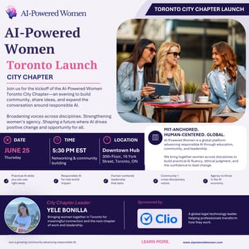 Cover Image for AI-Powered Women - Toronto City Chapter Launch