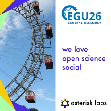 Cover Image for we love open science social 🧪 @ EGU
