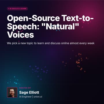 Cover Image for Open-Source Text-to-Speech: "Natural" Voices - AI Build & Learn