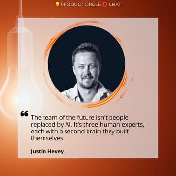 Cover Image for ๐ก Product Circle โญ Chat - Accelerated Workflows with Product Trio owning the Thinking and Decision-making with Justin Hevey