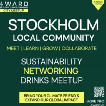 Cover Image for 4WARD - Stockholm Quarterly Member Meetup - Climate Sustainability Tech Drinks | Nordic Tech Week edition