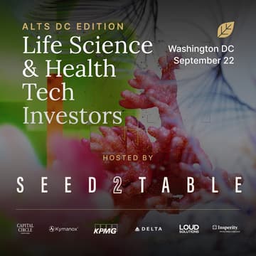 Cover Image for Seed2Table – Pitch+Dinner for Life Science Investors
