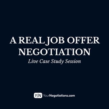 Cover Image for Live Case Study: A Real Job Offer Negotiation