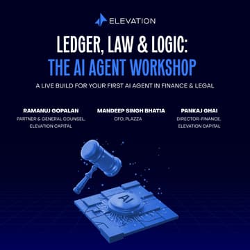 Cover Image for Ledger, Law & Logic: The AI Agent Workshop by Elevation Capital