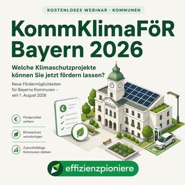 Cover Image for KommKlimaFöR Bayern 2026: Welche Klimaschutzprojekte können Sie jetzt fördern lassen?