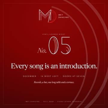Cover Image for Met Dancing · No. 05 · Vinyl Lounge Night
