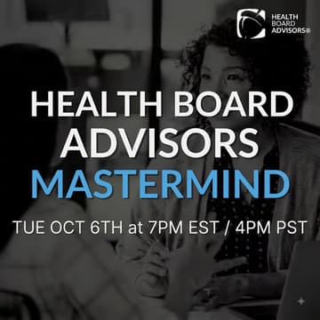 Cover Image for Health Board Advisors Mastermind