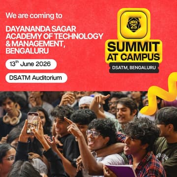 Cover Image for Under25 Summit at Dayananda Sagar Academy of Technology & Management, Bengaluru