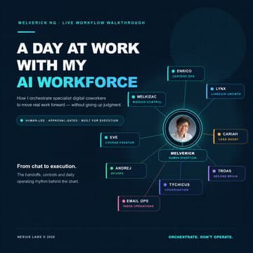 Cover Image for A Day at Work with My AI Workforce | Demo & Business Networking