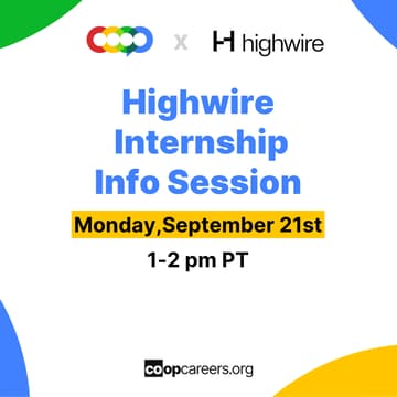 Cover Image for Highwire Internship Info Session