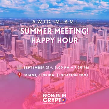 Cover Image for Summer Meeting! AWIC Miami Happy Hour
