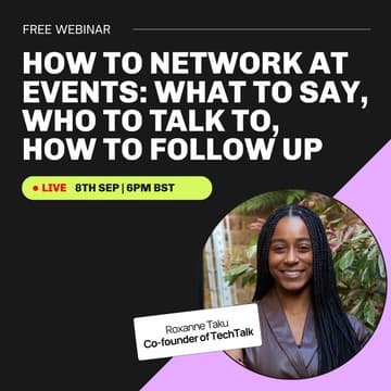 Cover Image for π§βπ» Webinar: How to Network at Events: What to Say, Who to Talk to, How to Follow Up