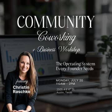 Cover Image for Community Coworking + The Operating System Every Business Owner Needs Workshop