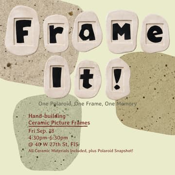 Cover Image for Hand-building Ceramic Picture Frame!