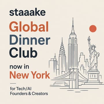 Cover Image for staaake Global Dinner Club for Founders & Creators now in Medellin