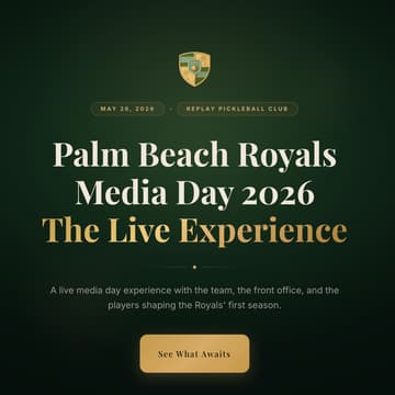 Cover Image for Palm Beach Royals Media Day 2026: The Live Experience