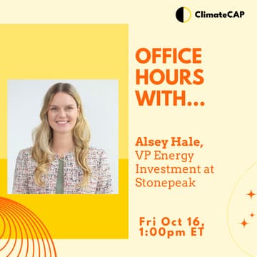 Cover Image for Office Hours With... Alsey Hale, VP Energy Investments at Stonepeak