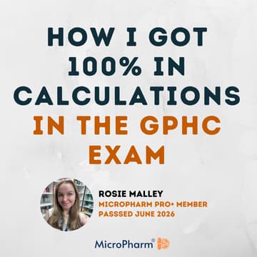Cover Image for How I Got 100% in Calculations in the GPhC Exam