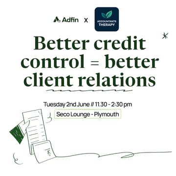 Cover Image for Adfin x Accountants Therapy: Better credit control = better client relations
