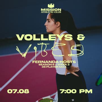 Cover Image for Fernanda Hosts Volleys & Vibes: WEEK 2