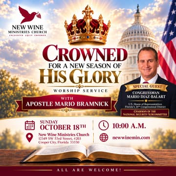 Cover Image for Worship Service with Congressman Mario Diaz-Balart