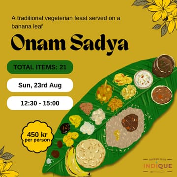 Omslagsbild för A Shared Table: Onam Sadya || Communal dining