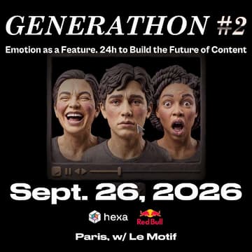 Cover Image for Generathon #2 - Emotion as a Feature. 24h to build the future of content