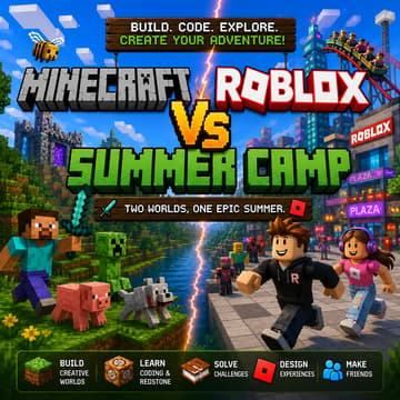 Cover Image for Minecraft vs. Roblox Summer Camp
