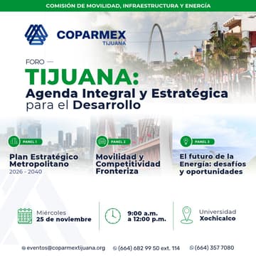 Cover Image for Evento - Foro Tijuana: Agenda Integral y Estratégica para el Desarrollo