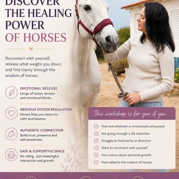 Cover Image for Discover the healing power of Horses.