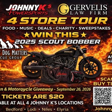 Cover Image for JohnnyK's Powersports 4 Store Tour (Grand Prize Drawing)