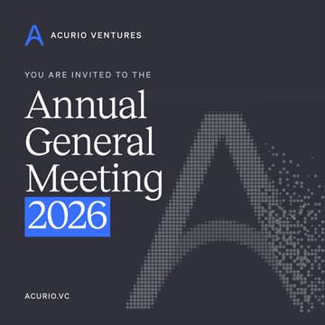 Cover Image for Acurio Ventures - Annual investors’ meeting 2026