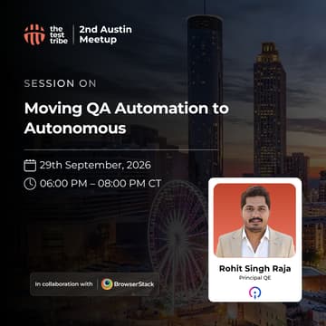 Cover Image for Moving QA Automation to Autonomous | 2nd Austin In Person Meetup