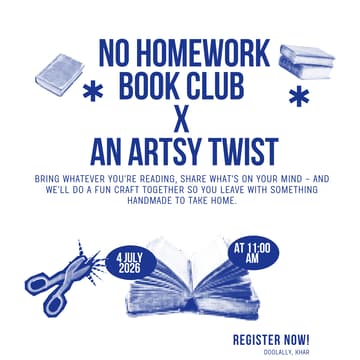 Cover Image for No Homework Book Club x An Artsy Twist