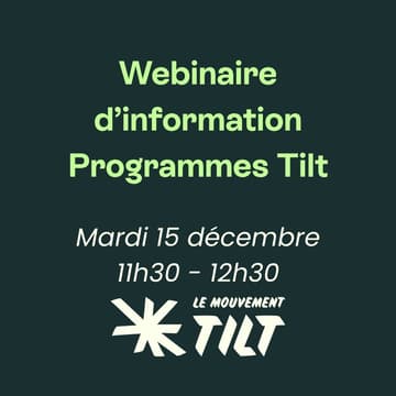 Cover Image for Webinaire d'information - Programmes Tilt'Odyssée et Tilt'Envol