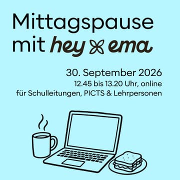 Cover Image for Mittagspause mit hey ema. Planen, unterrichten und beurteilen in einer App.