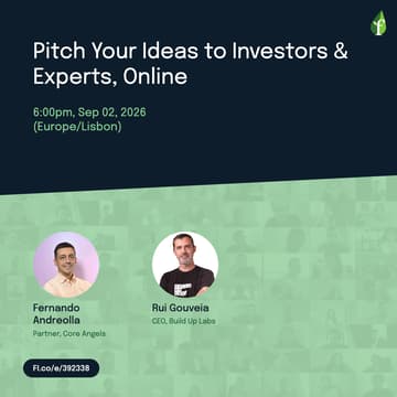 Cover Image for Pitch Your Ideas to Investors & Experts, Online