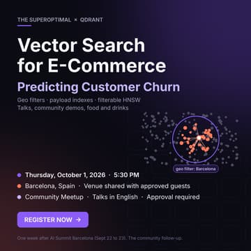 Cover Image for Vector Search for E-Commerce: Predicting Customer Churn [Barcelona Meetup]