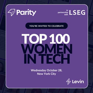 Cover Image for Parity & LSEG Celebrates '100 Women in Tech' 2026