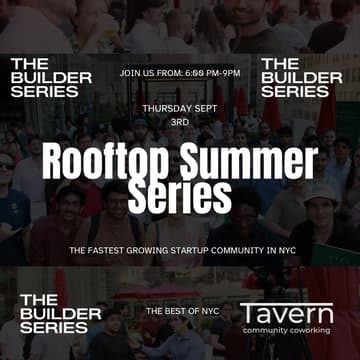 Cover Image for The Builder Series: Founder, Investor & Operator Nights - Sept. 3rd