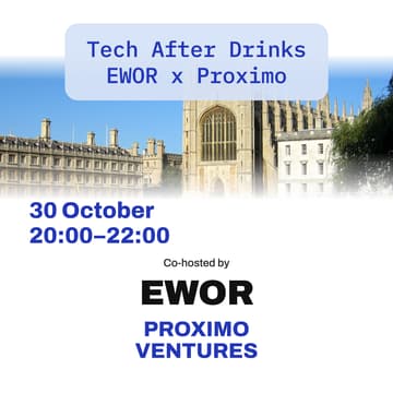 Cover Image for Fireside Chat with Quinten Selhorst - Tech After Drinks | EWOR x Proximo
