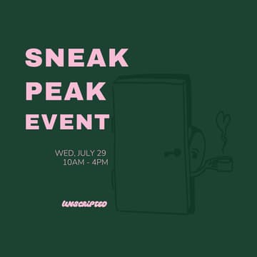 Cover Image for Sneak Peek of Unscripted Coffee!