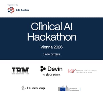 Cover Image for Clinical AI Hackathon Vienna 2026 — Official Partner Event of the European AI Innovation Month