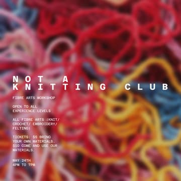 Cover Image for NOT A KNITTING CLUB