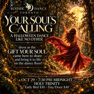Cover Image for ECSTATIC DANCE TORONTO | SPECIAL HALLOWEEN EDITION with DJ Maverick Creatrix