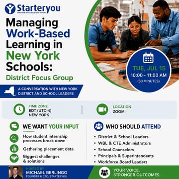Cover Image for Managing Work-Based Learning in New York Schools: District Focus Group #2