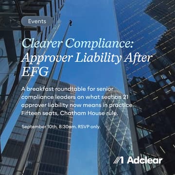 Cover Image for Clearer Compliance: Approver Liability After EFG Censure