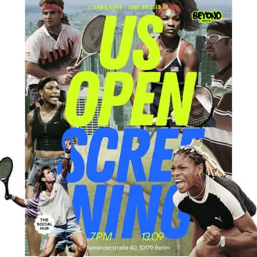 Cover Image for US Open men's finals screening by BEYOND