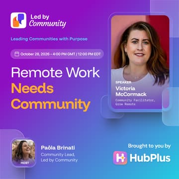 Cover Image for Remote Work Needs Community