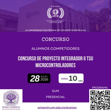 Cover Image for Concurso de proyecto Integrador II TSU Microcontroladores